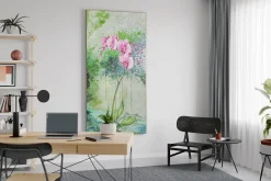 XXL Öl Gemälde 'Wilde Orchidee' | Handgemaltes Unikat