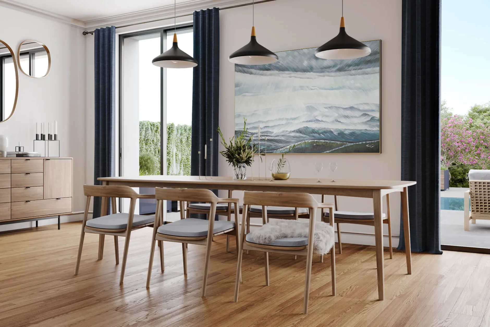 XXL Öl Gemälde 'Windeskraft' | Handgemaltes Unikat