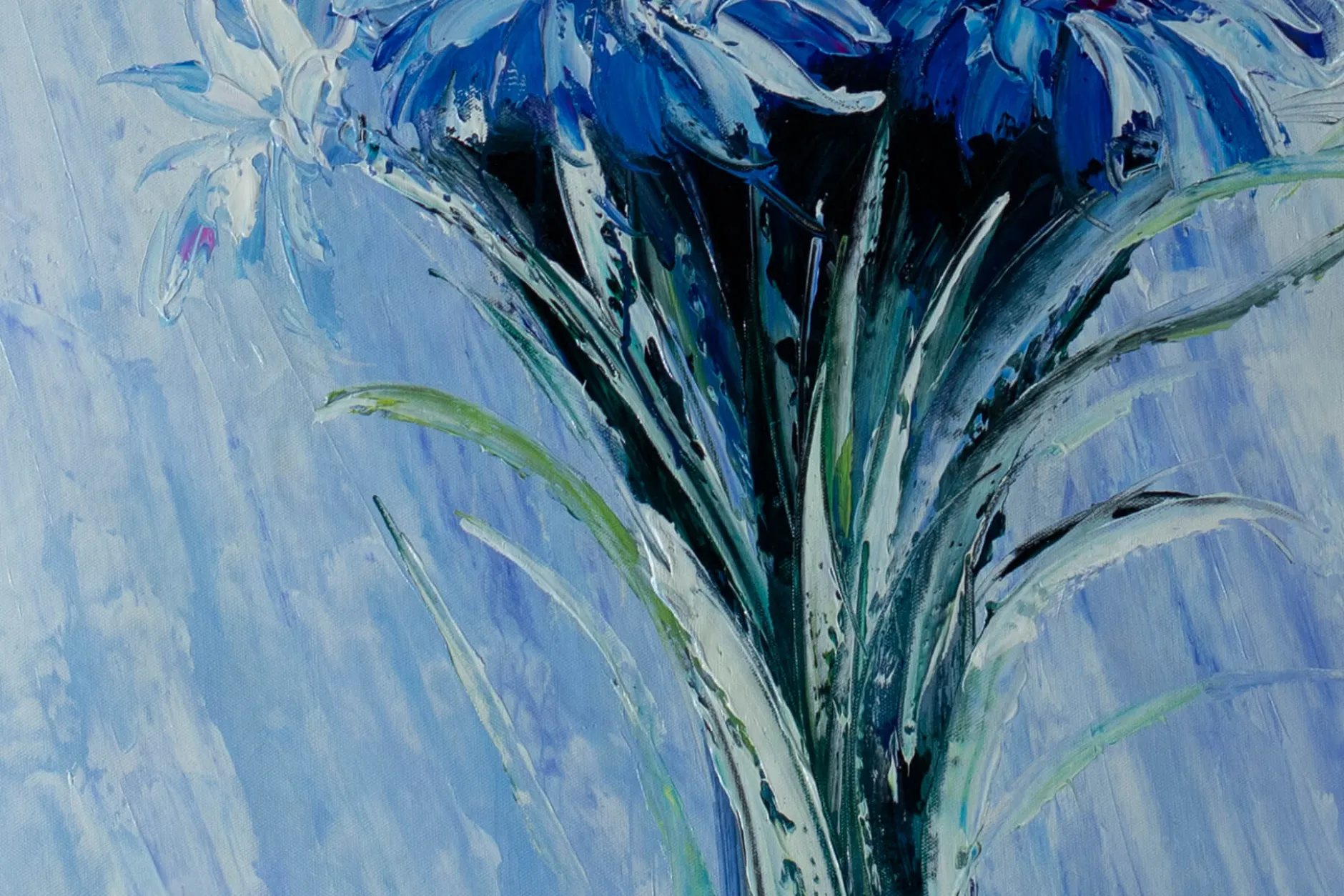 XXL Öl Gemälde 'Winter Bouquet' | Handgemaltes Unikat