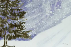 XXL Öl Gemälde 'Wintermärchen' | Handgemaltes Unikat
