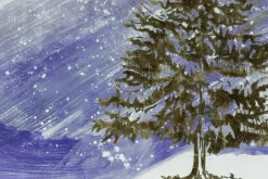 XXL Öl Gemälde 'Wintermärchen' | Handgemaltes Unikat