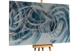 XXL Öl Gemälde 'Winter Swirl' | Handgemaltes Unikat