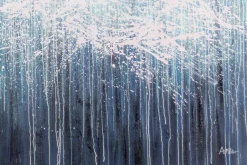 XXL Öl Gemälde 'Winterwolken' | Handgemaltes Unikat
