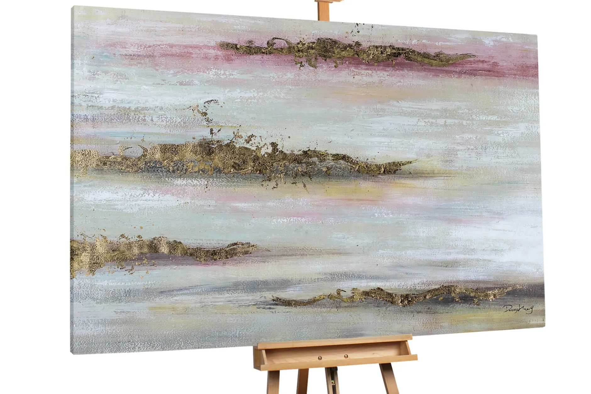 XXL Öl Gemälde 'Wüstengold' | Handgemaltes Unikat