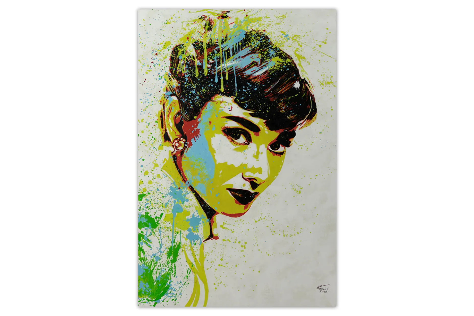 XXL Öl Gemälde 'Yellow Audrey' | Handgemaltes Unikat