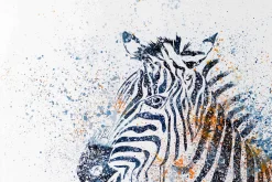 XXL Öl Gemälde 'Zacky, the Zebra' | Handgemaltes Unikat