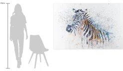 XXL Öl Gemälde 'Zacky, the Zebra' | Handgemaltes Unikat
