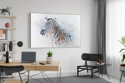 XXL Öl Gemälde 'Zacky, the Zebra' | Handgemaltes Unikat