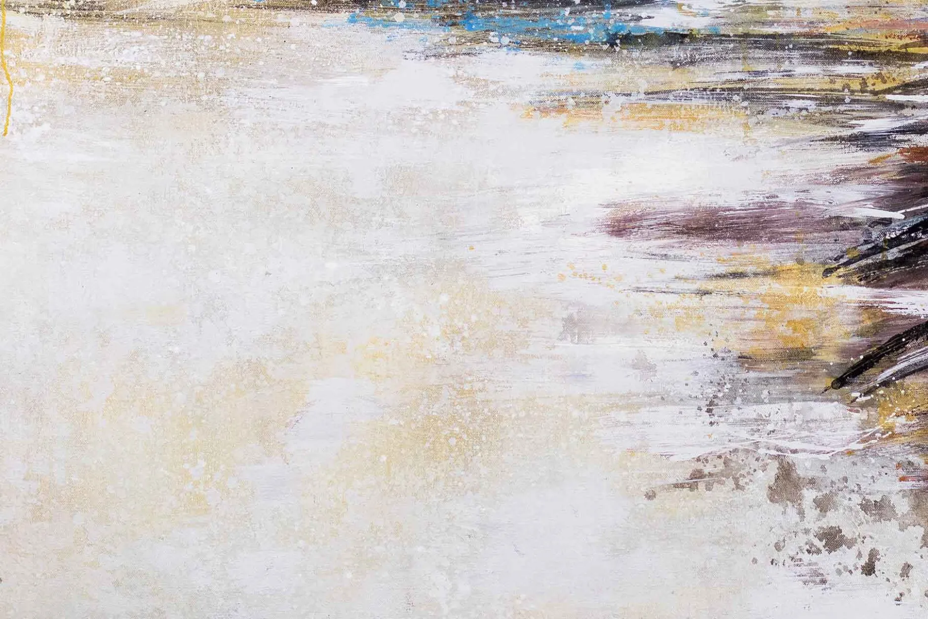 XXL Öl Gemälde 'Zarte Präsenz' | Handgemaltes Unikat