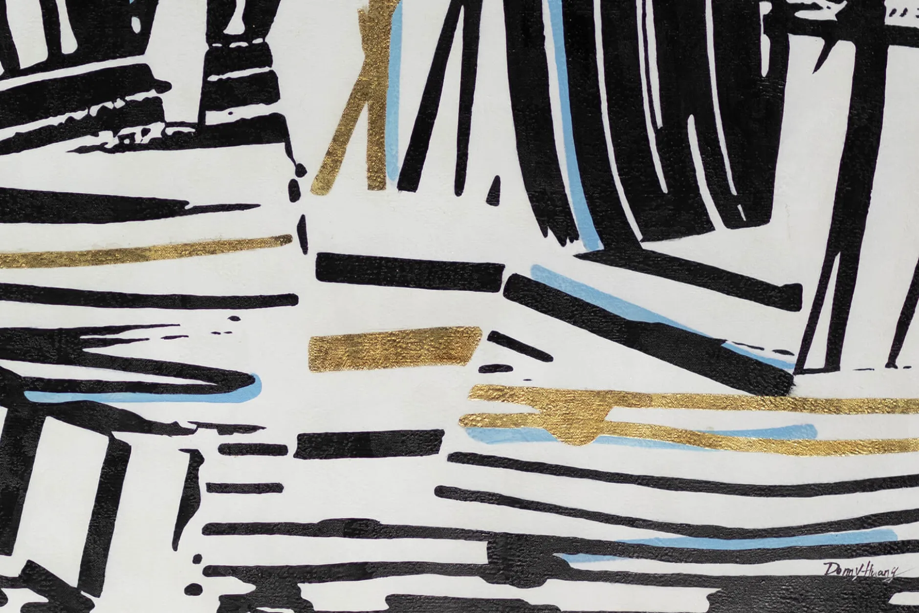 XXL Öl Gemälde 'Zebra meets Art' | Handgemaltes Unikat