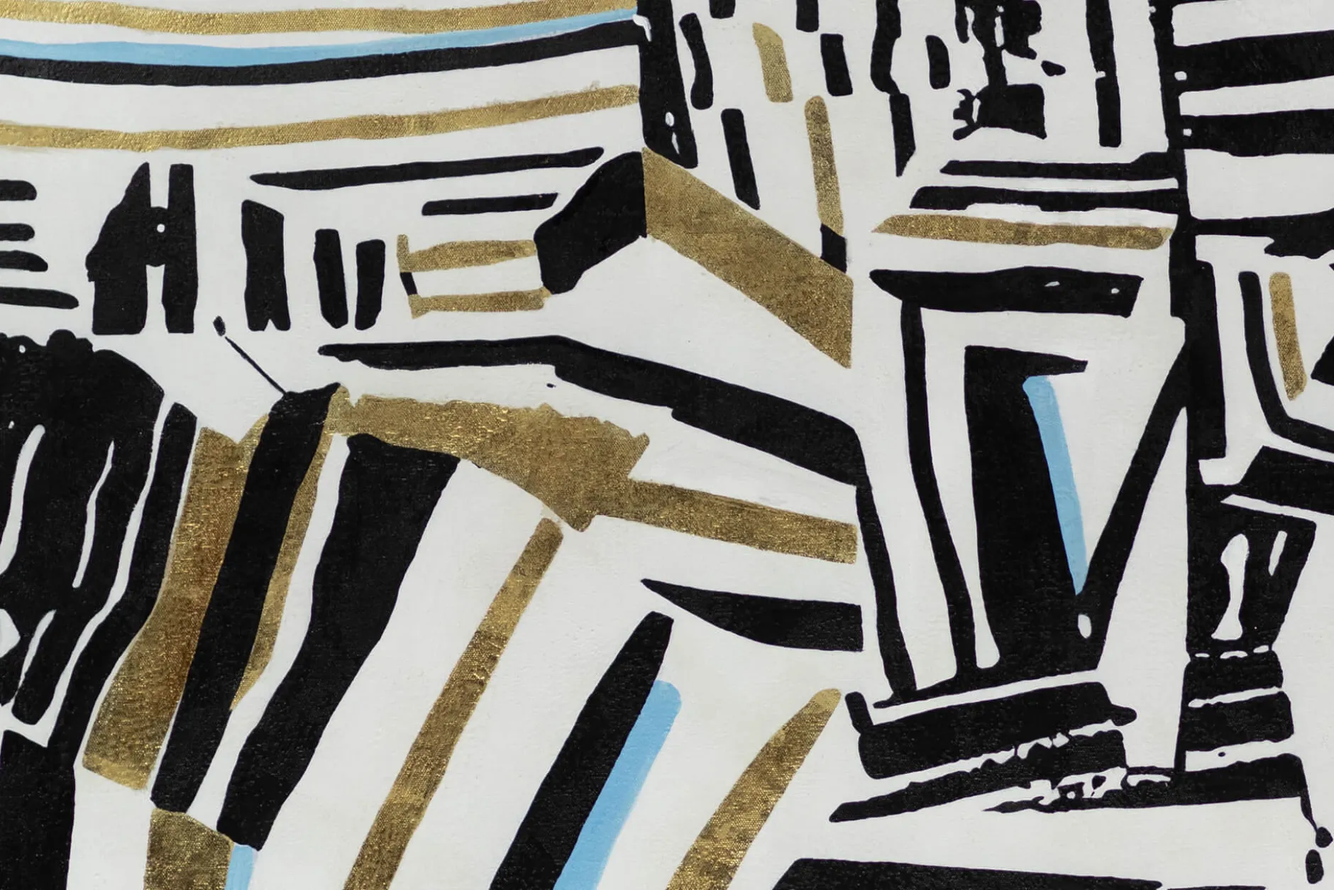 XXL Öl Gemälde 'Zebra meets Art' | Handgemaltes Unikat